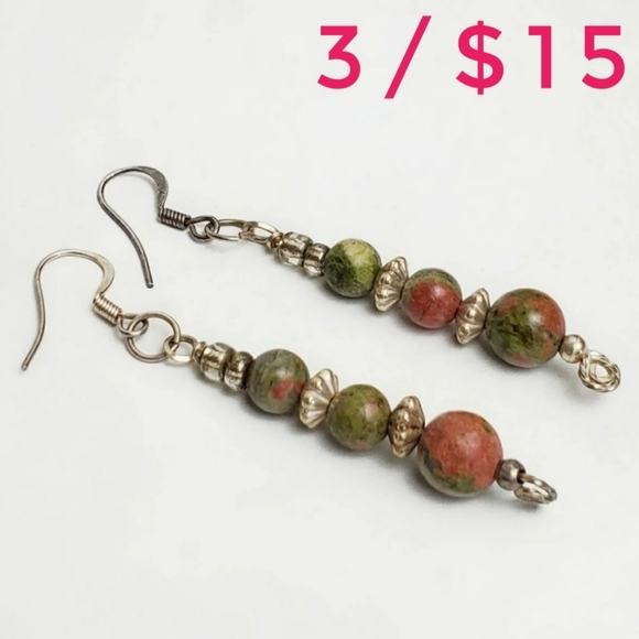 Fashion Jewelry Jewelry - River Rock Beaded Bohemian Drop Earrings